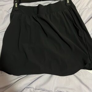 Black Athletic Skort with pockets
